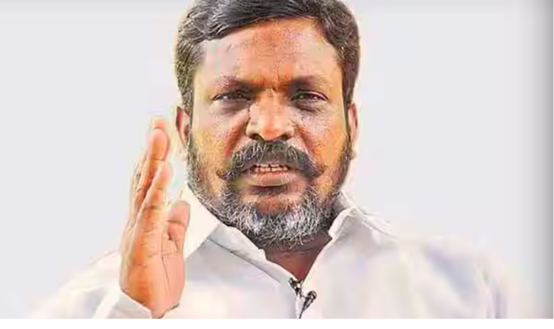 சென்னையில் செய்தியாளர்களிடம் பேசிய விசிக தலைவர் திருமாவளவன்