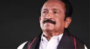 ராஜபாளையத்தில் செய்தியாளர்களிடம் பேட்டி அளிக்கும் ம.தி.மு.க. பொதுச்செயலாளர் வைகோ.
