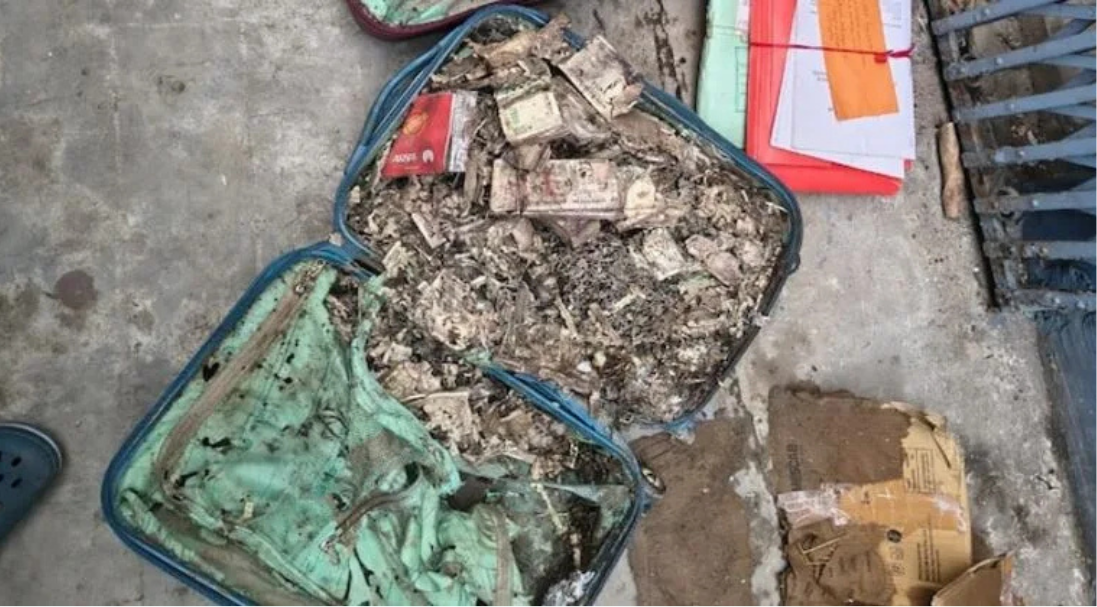 சுரேந்திரநாத் கல்லூரி மாணவர் சங்க அறையில் சோதனையின்போது கைப்பற்றப்பட்ட பணம் மற்றும் பிற பொருட்கள்.
