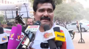 மதுரையில் செய்தியாளர்களிடம் பேசி வரும் அமைச்சர் நிர்மல்குமார்.