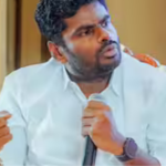 செங்கல்பட்டில் நடைபெற்ற த.வெ.க. இணைப்பு விழாவில் உரையாற்றும் அமைச்சர் ஆதவின் பிரதிநிதித்துவ படம்.