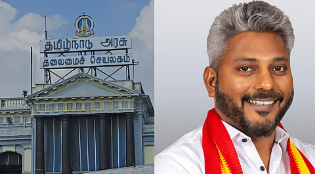 சென்னை தலைமைச் செயலகத்தில் தமிழகத்தின் நிதிநிலை தொடர்பான வெள்ளை அறிக்கையை வெளியிடும் நிதி அமைச்சர் மரியவில்சன்.