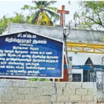 கோவை காளப்பட்டி பகுதியில் உள்ள மாரியம்மன் கோவில் அருகே நடைபெற்று வந்த சர்ச் கட்டுமானப் பகுதி.