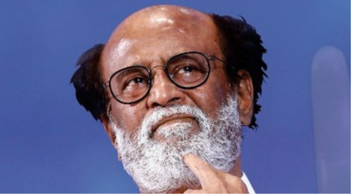'தர்மன்' திரைப்பட அறிவிப்பு விழாவில் உரையாற்றும் நடிகர் ரஜினிகாந்த்