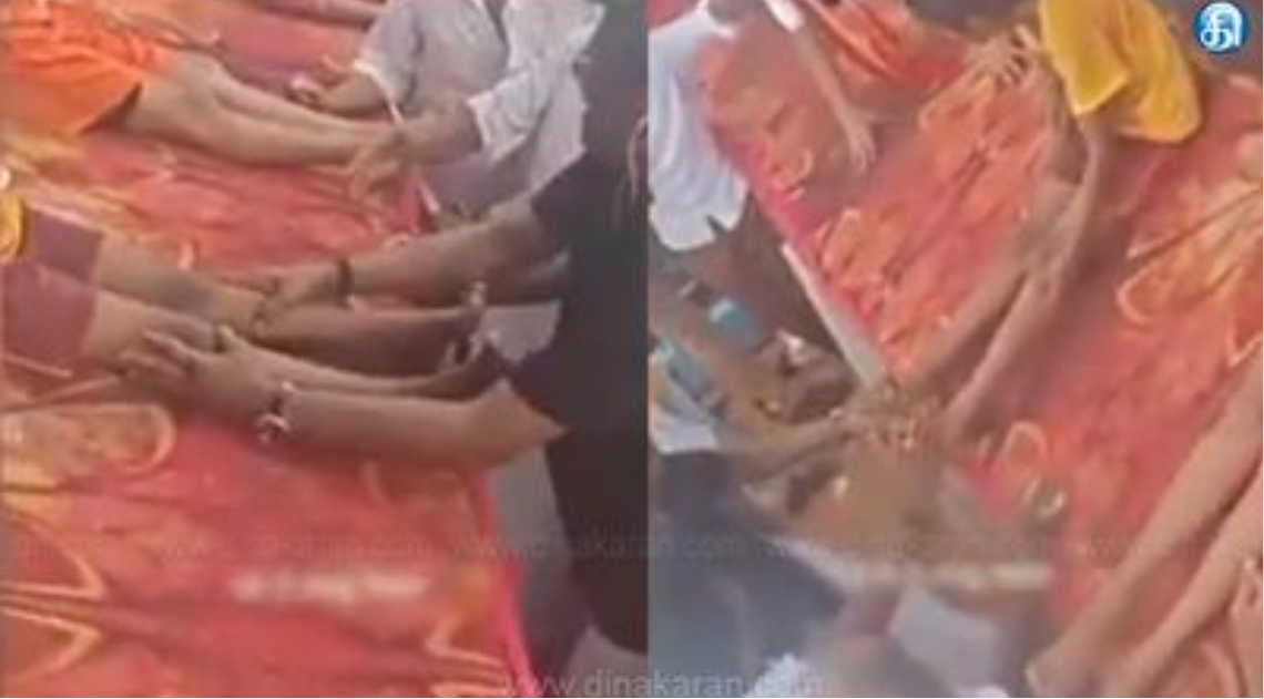 மதுரை அரசு பள்ளி நிகழ்ச்சியில் பங்கேற்ற காங்கிரஸ் அமைச்சர் விஸ்வநாதன்