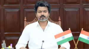 சென்னை தலைமைச் செயலகத்தில் ஐஏஎஸ், ஐபிஎஸ் அதிகாரிகள் மாநாட்டில் உரையாற்றும் முதல்வர் விஜய்.