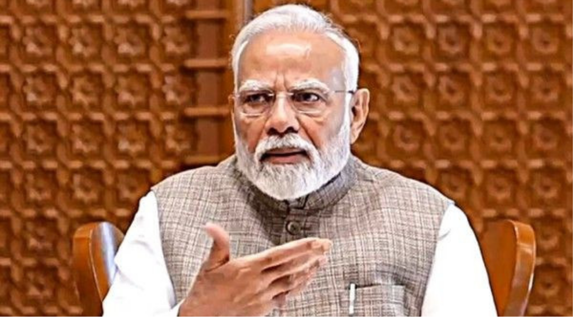 'மன் கீ பாத்' வானொலி நிகழ்ச்சியில் நாட்டு மக்களிடம் உரையாற்றும் பிரதமர் நரேந்திர மோடி.