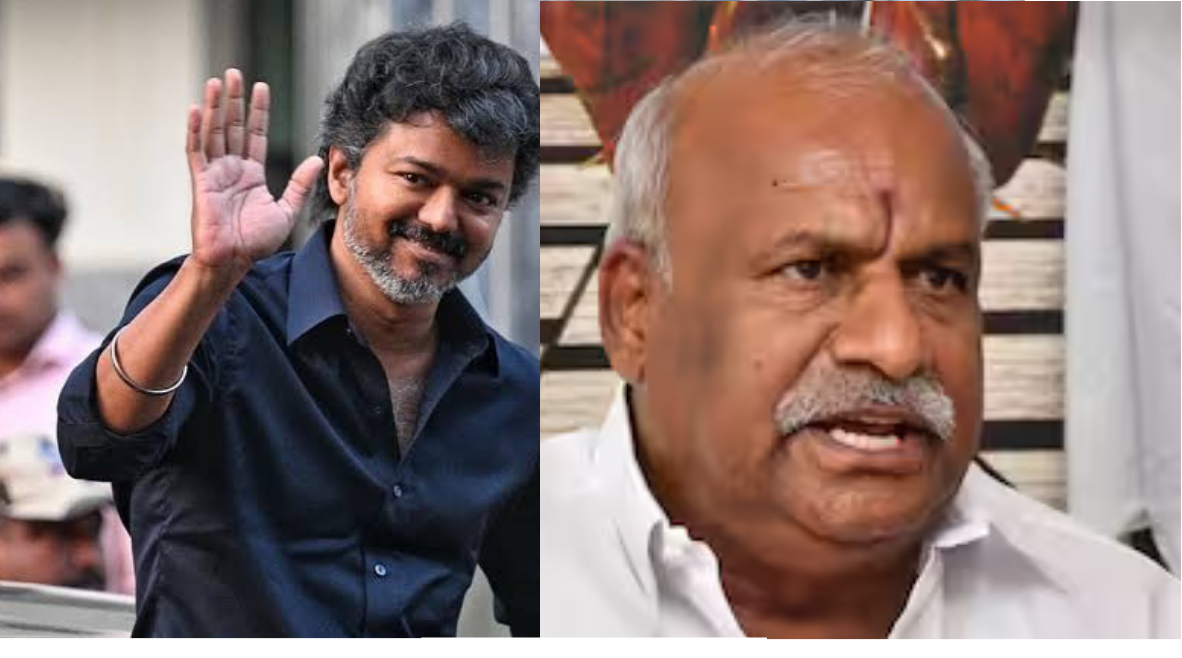 செய்தியாளர்களிடம் கருத்து தெரிவிக்கும் ஹிந்து முன்னணி மாநிலத் தலைவர் காடேஸ்வரா சுப்பிரமணியம்.