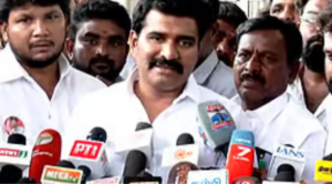 சென்னை தலைமைச் செயலகத்தில் செய்தியாளர்களை சந்தித்து பேசிய அமைச்சர் நிர்மல்குமார்.