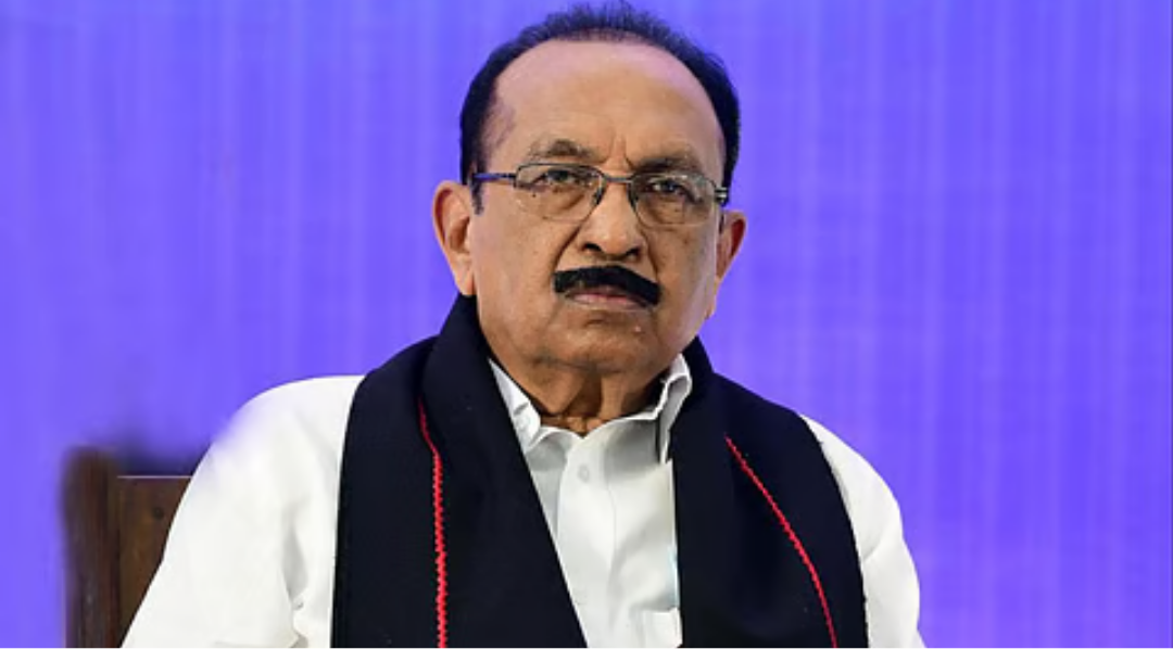 சங்கரன்கோவிலில் செய்தியாளர்களிடம் பேசிய மதிமுக பொதுச்செயலாளர் வைகோ.