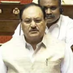 பார்லிமென்டில் எதிர்க்கட்சிகளின் செயல்பாடு குறித்து கருத்து தெரிவிக்கும் மத்திய அமைச்சர் ஜே.பி. நட்டா.