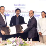 முதல்வர் விஜய் முன்னிலையில் உலகளாவிய நிறுவனங்களுடன் தமிழக அரசு முதலீட்டு புரிந்துணர்வு ஒப்பந்தங்களில் கையெழுத்திடும் நிகழ்வு.