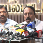 மேகதாது அணை விவகாரம் குறித்து கோவை விமான நிலையத்தில் செய்தியாளர்களிடம் பேசிய அமைச்சர் செங்கோட்டையன்.