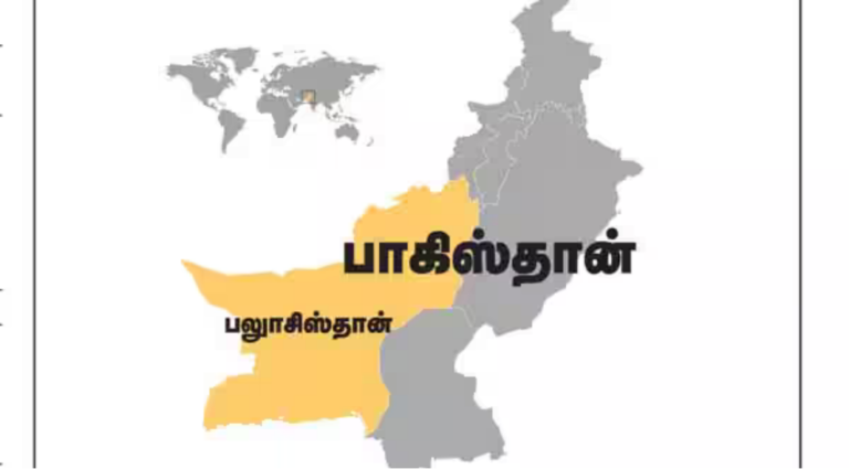 பலூசிஸ்தான் கொடியை ஏந்தியுள்ள ஆதரவாளர்கள் தொடர்பான பிரதிநிதித்துவ படம்.