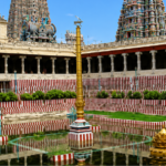 மதுரை மீனாட்சி அம்மன் கோவில் நில மோசடி வழக்கில் விசாரணை மேற்கொள்ளும் போலீசாரை குறிக்கும் பிரதிநிதித்துவ படம்.
