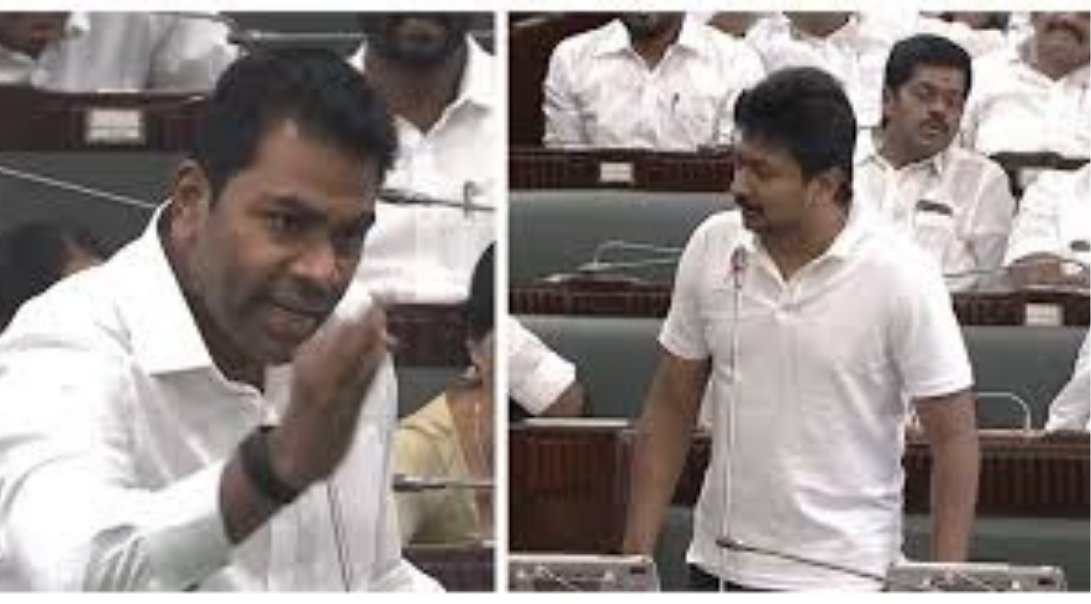 சட்டசபையில் லாட்டரி நிறுவனம் வழங்கிய ரூ.900 கோடி நன்கொடை விவகாரம் குறித்து அமைச்சர் ஆதவ் மற்றும் எதிர்க்கட்சி தலைவர் உதயநிதி இடையே நடைபெற்ற காரசார விவாதம்.
