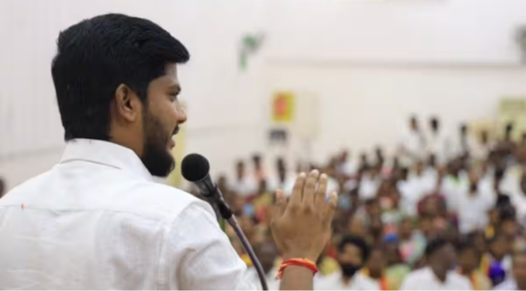 கோவில் சொத்துக்கள் பாதுகாப்பு மற்றும் முறைகேடு விசாரணை குறித்து செய்தியாளர்களிடம் பேசிய ஹிந்து சமய அறநிலையத் துறை அமைச்சர் ரமேஷ்.