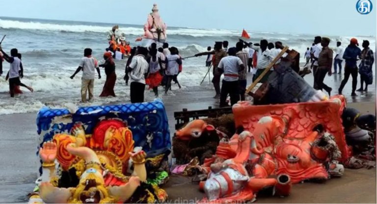 பட்டினப்பாக்கம், நீலாங்கரை கடற்கரைகளில் விநாயகர் சிலைகள் கரைப்பு தொடர்பான தமிழக அரசின் விளக்கம்