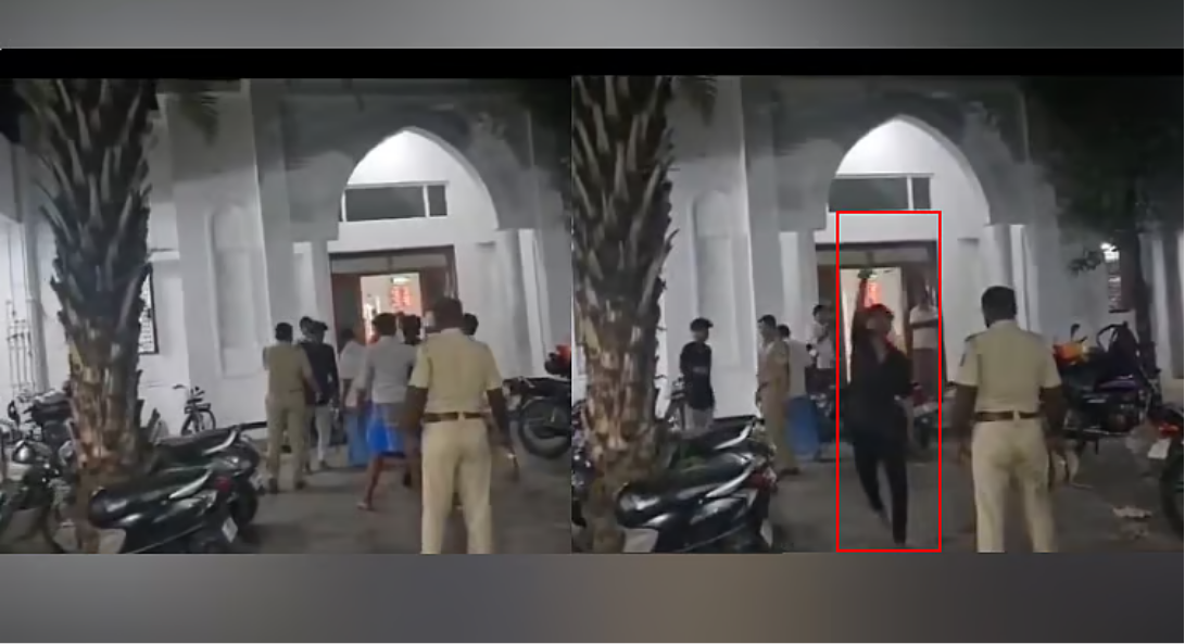 ஸ்ரீவில்லிபுத்தூரில் போலீசார் முன்னிலையில் இளைஞர் வெடிகுண்டு மிரட்டல்