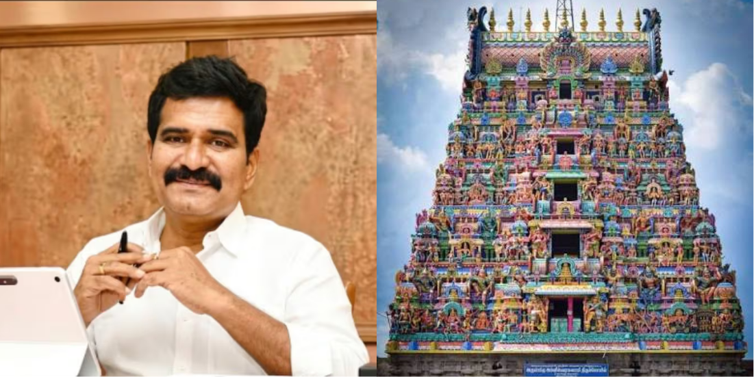 மீனாட்சி அம்மன் கோயில் கும்பாபிஷேகம் குறித்து பேசிய அமைச்சர் நிர்மல் குமார்
