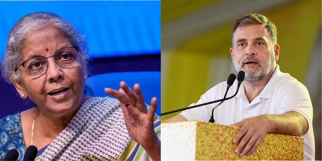 டாடா குழும விவகாரம் தொடர்பாக ராகுல் காந்தியின் விமர்சனத்துக்குப் பதிலளித்த மத்திய நிதியமைச்சர் நிர்மலா சீதாராமன்.