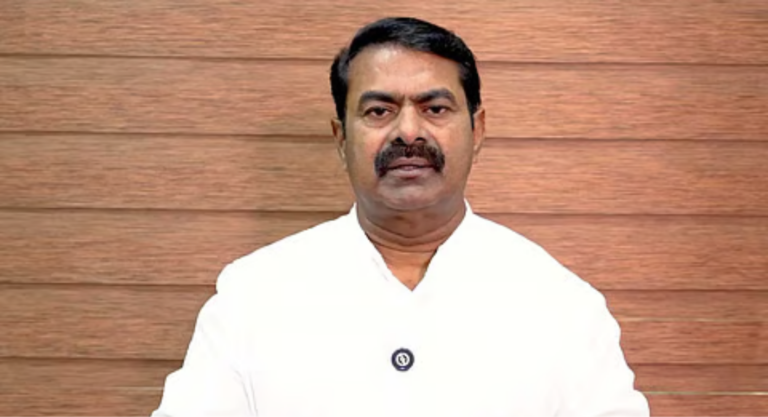 அம்பாசமுத்திரம் சட்டமன்ற இடைத்தேர்தலில் போட்டியிடுவதாக அறிவித்த நாம் தமிழர் கட்சி ஒருங்கிணைப்பாளர் சீமான்.